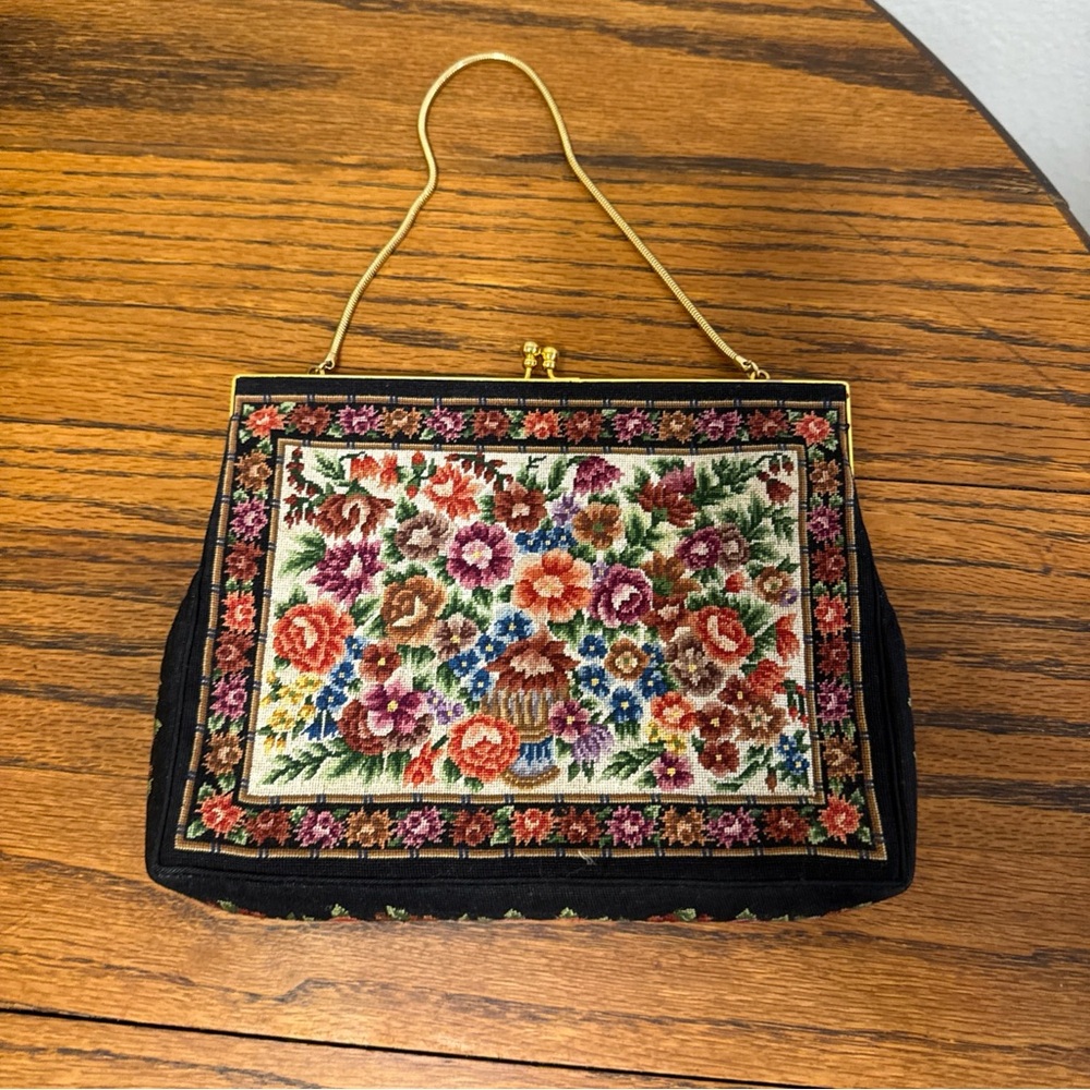 Fairycore embroidered artsy small hand bag